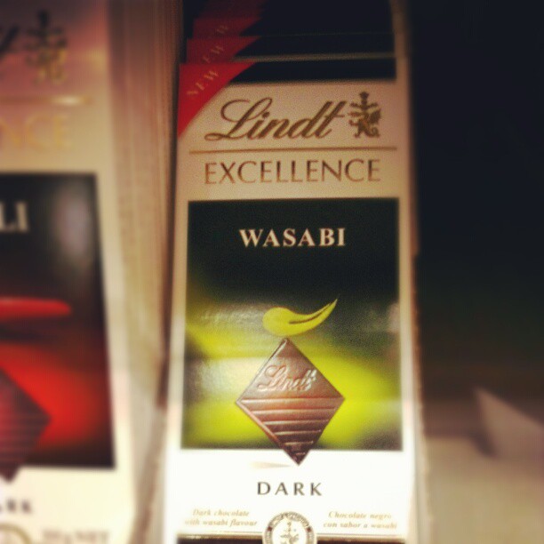 I love dark chocolate and spicy things, but I've been warned against Lindt Wasabi. Comments on the back of a postcard, por favor.