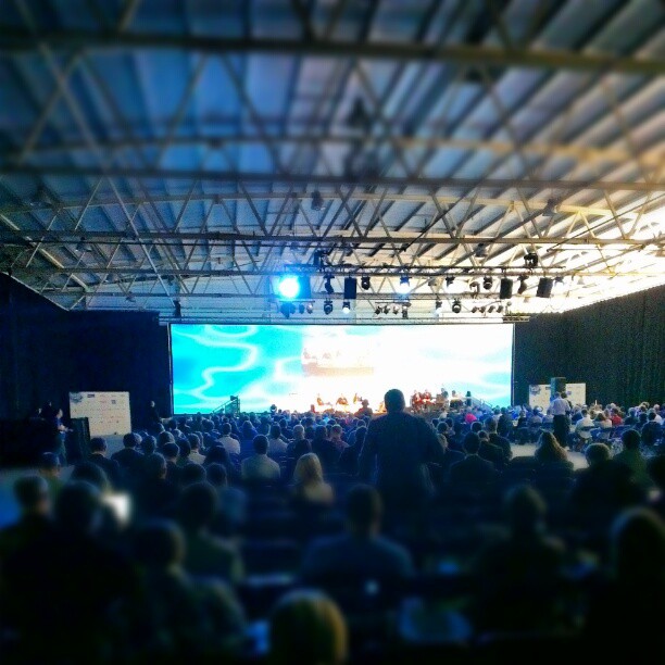 Main stage @ the #websummit