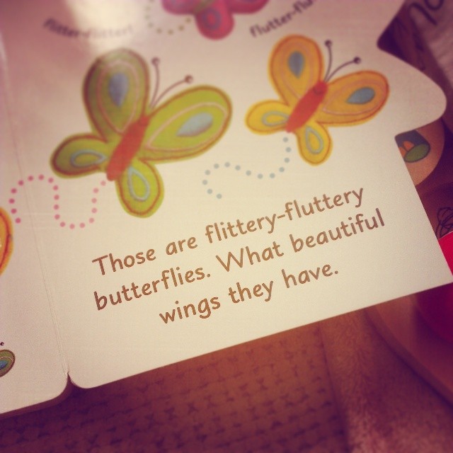 For the life of me, I can't pronounce "flittery-fluttery butterflies". I sound like Jonathan Ross.